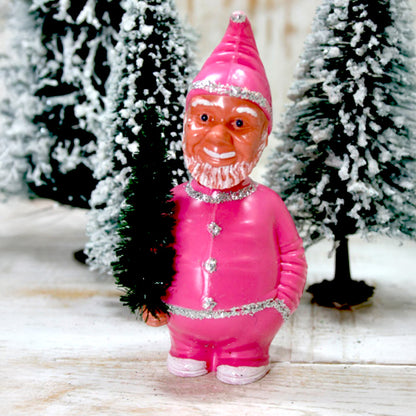 Pink bobblehead Santa