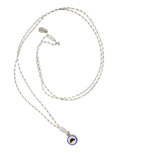 Stringkette mit Keramikanhänger Croissant