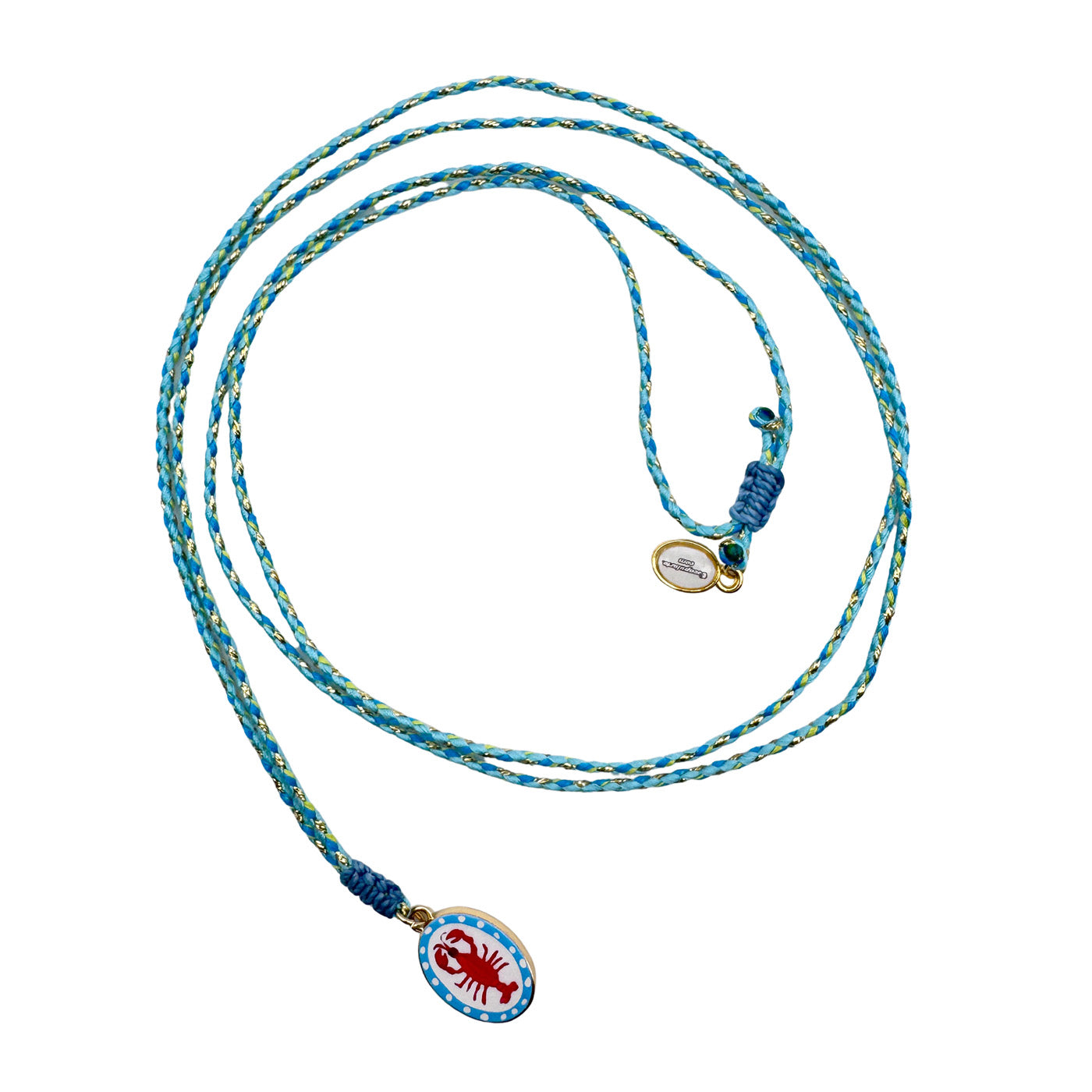 Stringkette mit Keramikanhänger Lobster