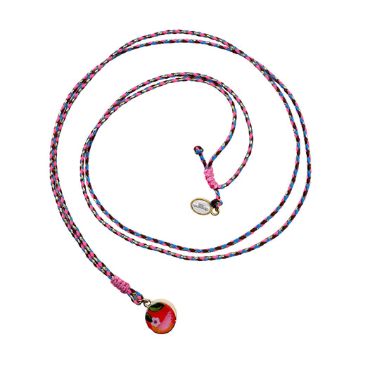 Stringkette mit Keramikanhänger Orange