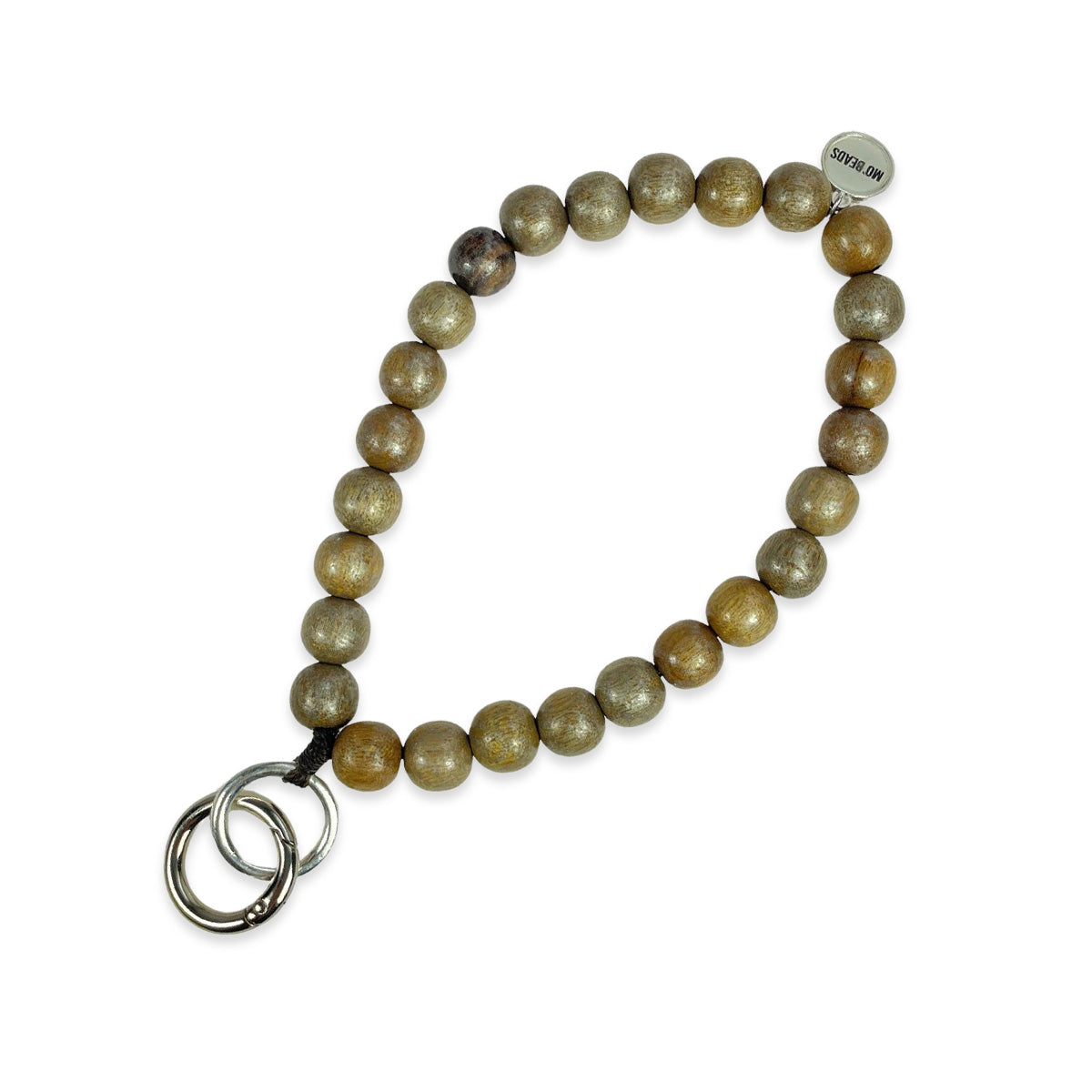 Schlüsselkette Braun Metallic