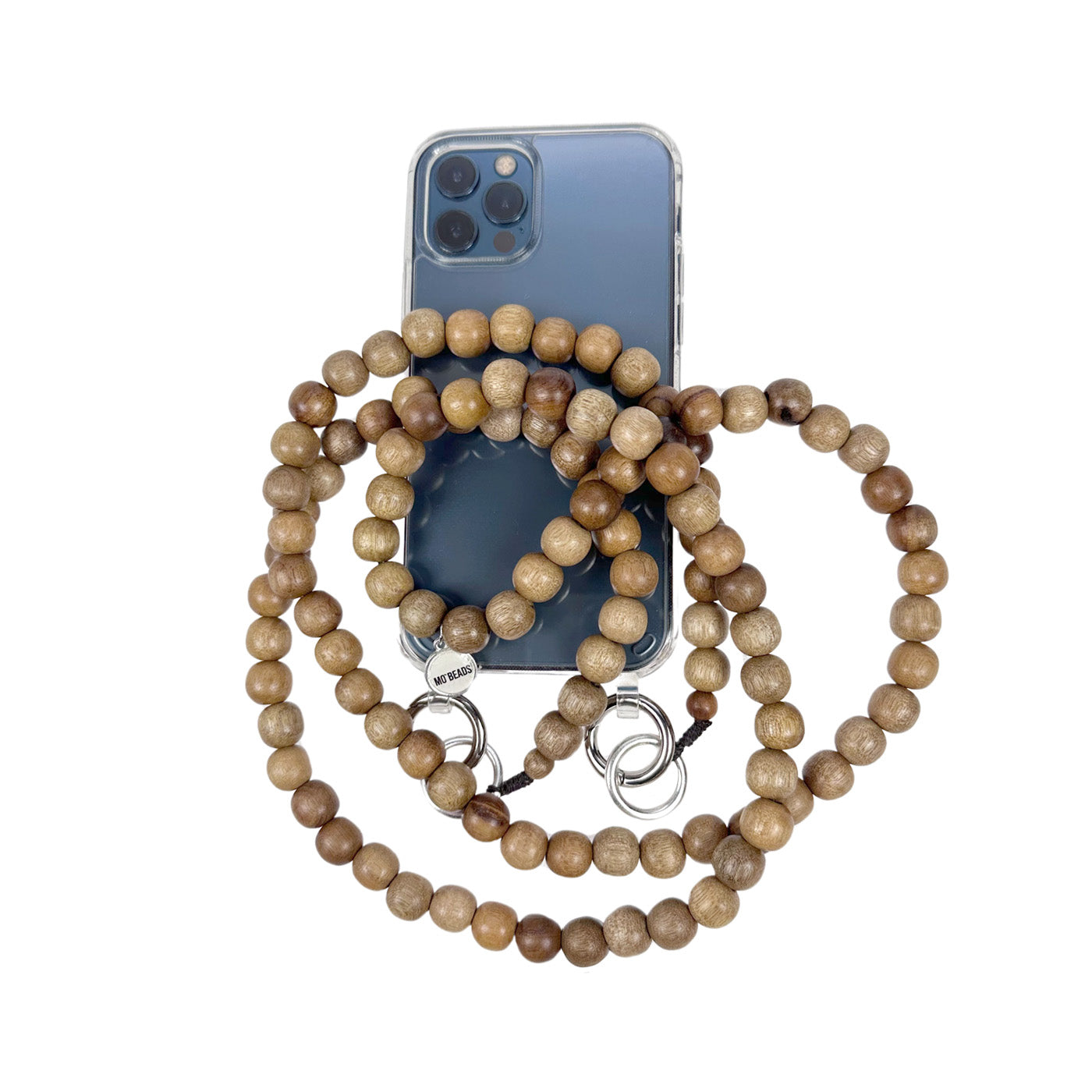 Cell Phone Chain Brown-Natural Dark