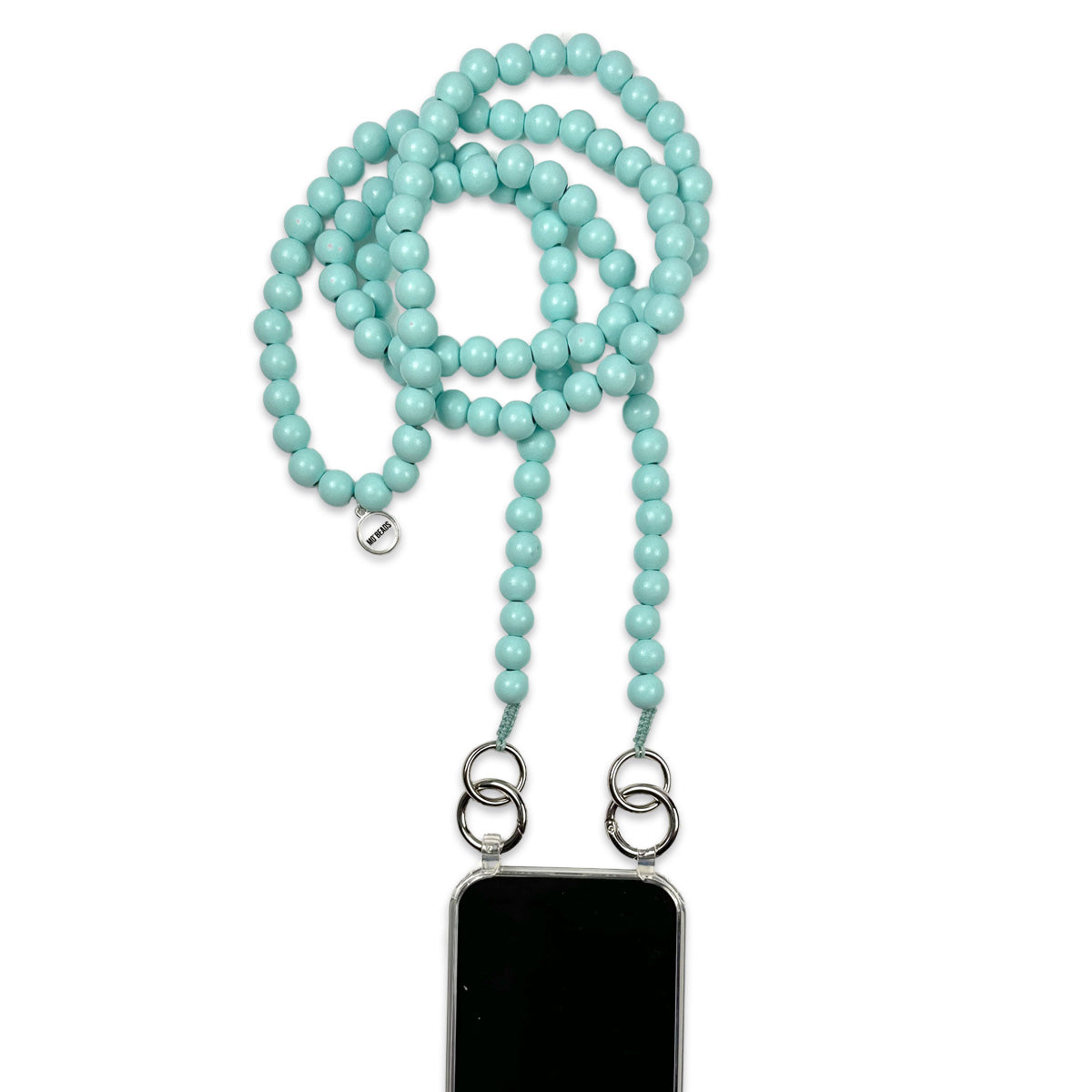 mobile phone chain light blue