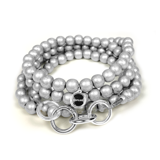 mobile phone chain silver