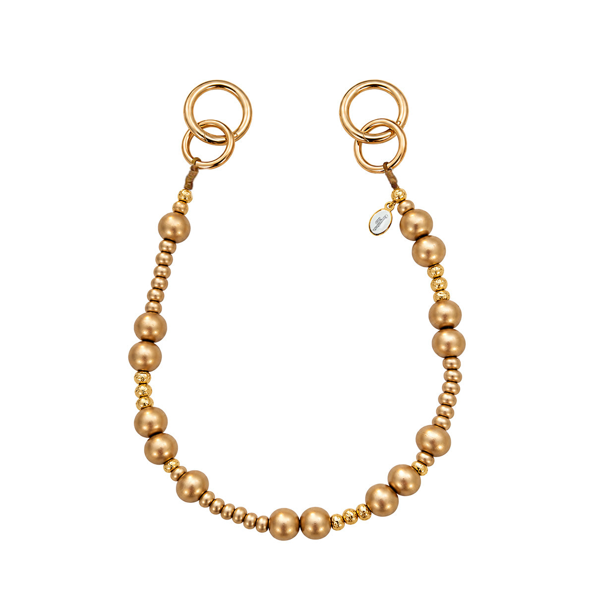 Kurze Handykette in Gold von Escapulario in U-Form