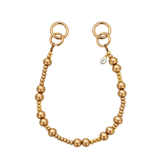 Kurze Handykette in Gold von Escapulario in U-Form
