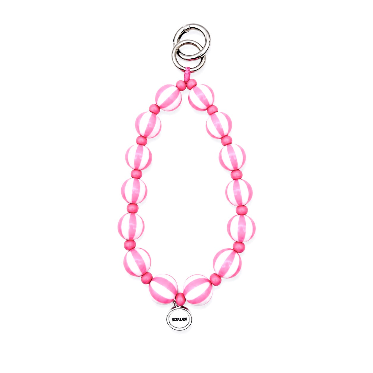 Schlüsselkette Stripe Rosa