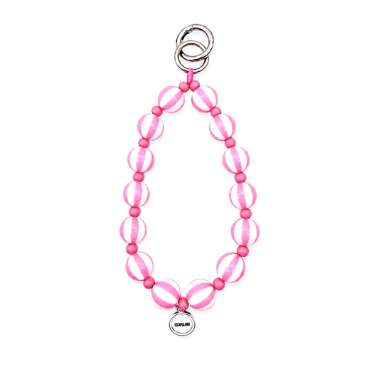 Schlüsselkette Stripe Rosa