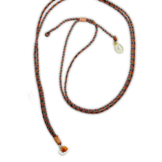 Bunte Stringkette mit Schnecke