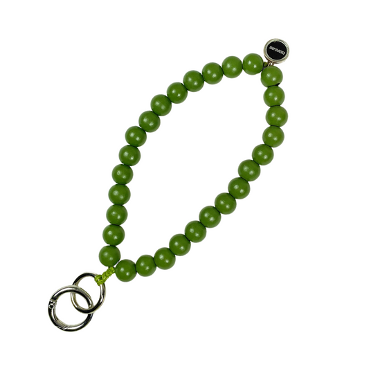 Escapulario Schlüsselkette Bambusgrün als frisches naturnahes Accessoire für den Alltag eine stilvolle Geschenkidee für modebewusste Damen.