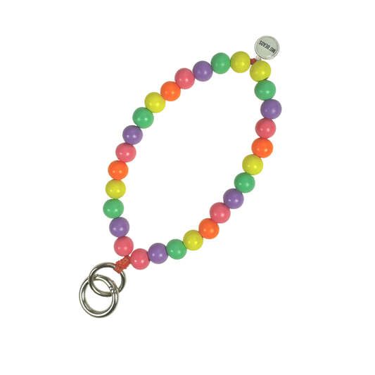 Escapulario Schlüsselkette Candy als buntes verspieltes Accessoire für den Alltag das perfekte Geschenk für Frauen die Farbe lieben.