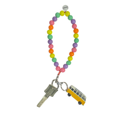 Escapulario Schlüsselkette Candy als buntes verspieltes Accessoire für den Alltag das perfekte Geschenk für Frauen die Farbe lieben.