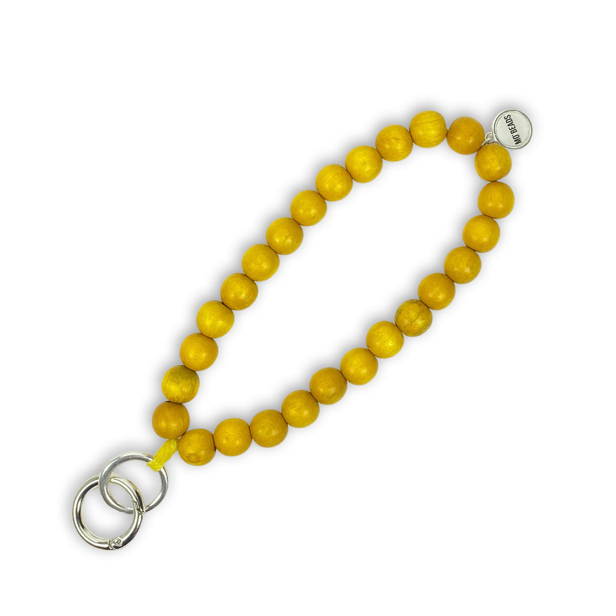 Escapulario Schlüsselkette Gelb als fröhlich strahlendes Accessoire für den Schlüsselbund eine sommerliche Geschenkidee für Damen.