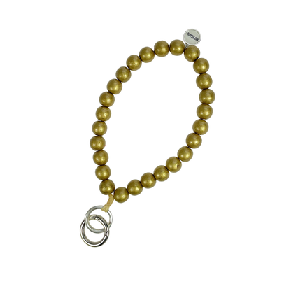 Escapulario Schlüsselkette Gold als edles schimmerndes Accessoire für den Alltag eine glamouröse Geschenkidee für Damen.