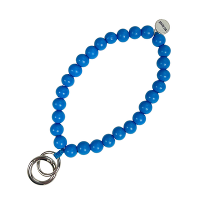 Escapulario Schlüsselkette Jeansblau als lässiges Everyday Accessoire für den Alltag eine vielseitige Geschenkidee für modebewusste Frauen.
