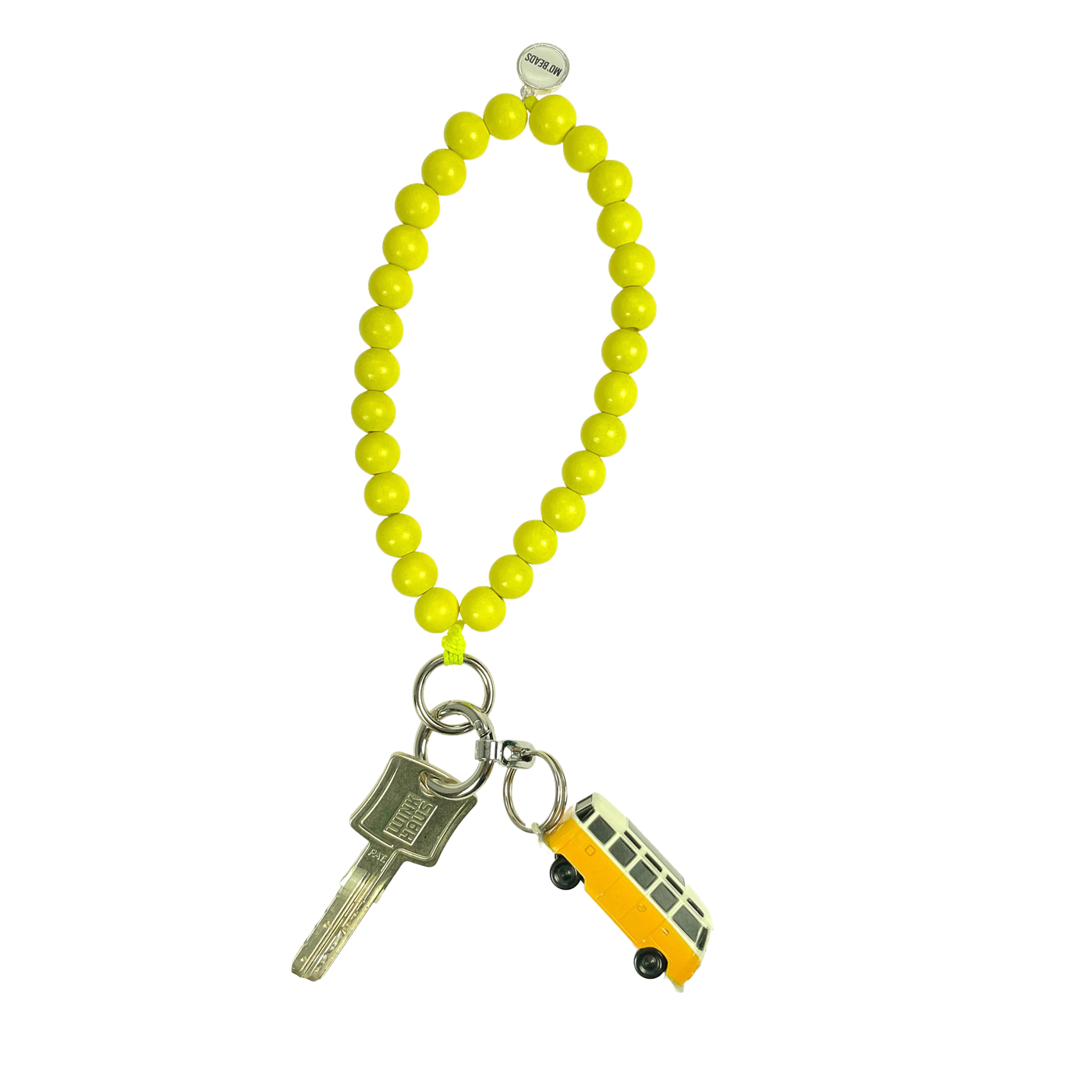 Escapulario Schlüsselkette Lemon als frisches gelbes Accessoire für den Alltag eine sommerliche Geschenkidee für Damen.
