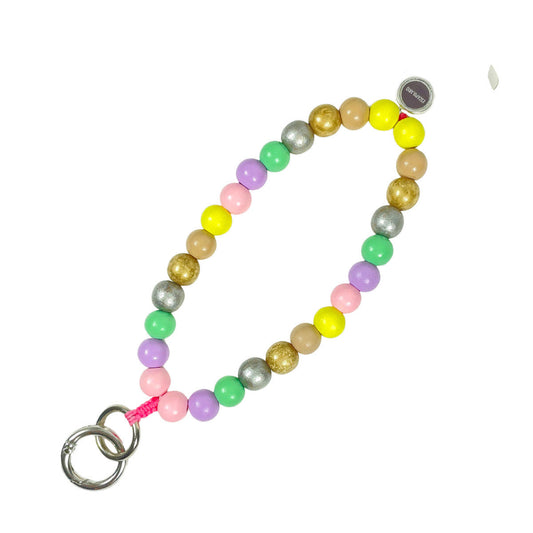 Escapulario Schlüsselkette Mix Pastell als zartes buntes Accessoire für den Alltag das perfekte Geschenk für Frauen die Pastellfarben lieben.