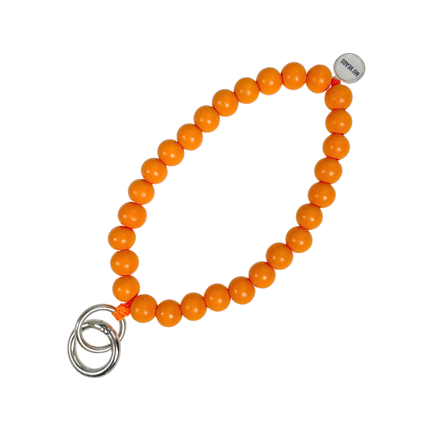Escapulario Schlüsselkette Orange als leuchtendes fruchtiges Accessoire für den Schlüsselbund eine fröhliche Geschenkidee für modebewusste Damen.