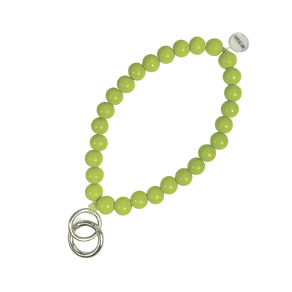 Escapulario Schlüsselkette Pistazie als frisch grünes Accessoire für den Alltag eine sommerliche Geschenkidee für Frauen.