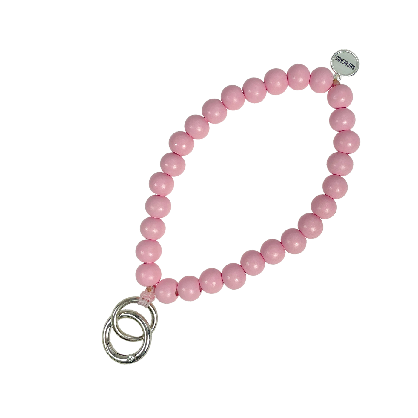 Escapulario Schlüsselkette Rosa als zartes feminines Accessoire für den Schlüsselbund eine romantische Geschenkidee für modebewusste Damen.
