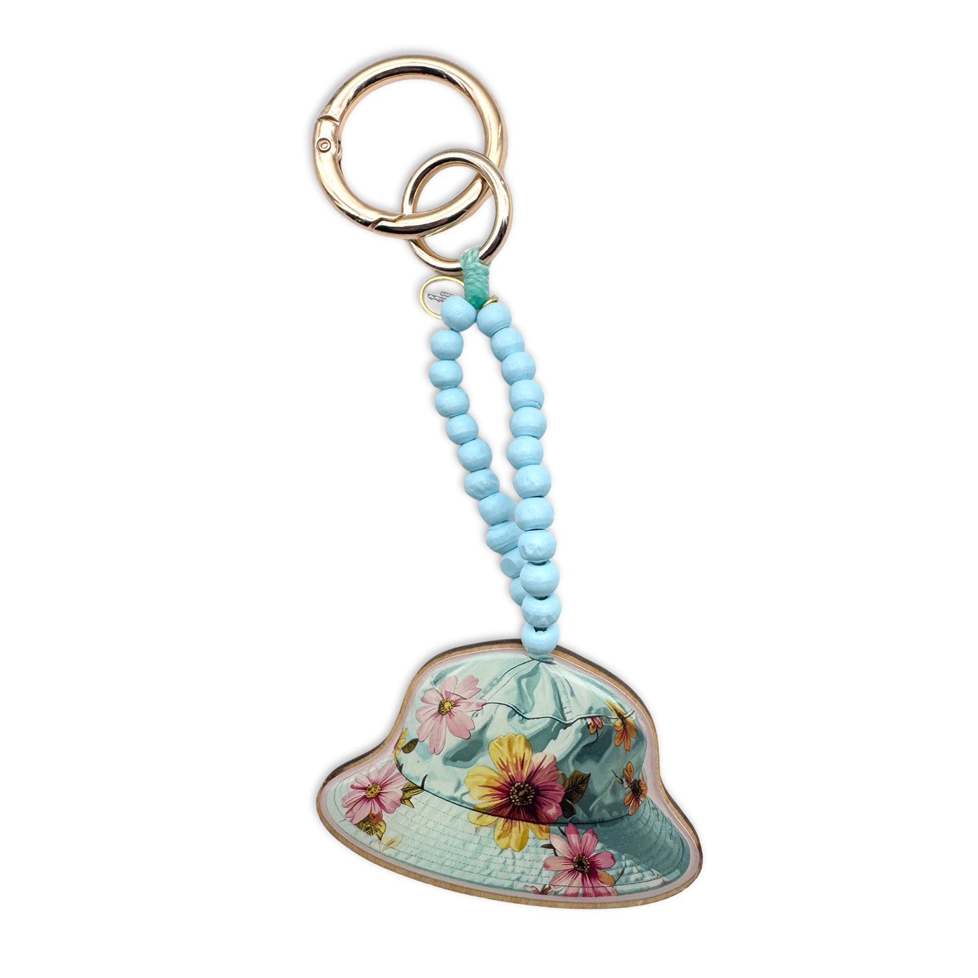 Escapulario Taschenanhänger Buckethat als sommerliches Accessoire für Taschen und Handtaschen.