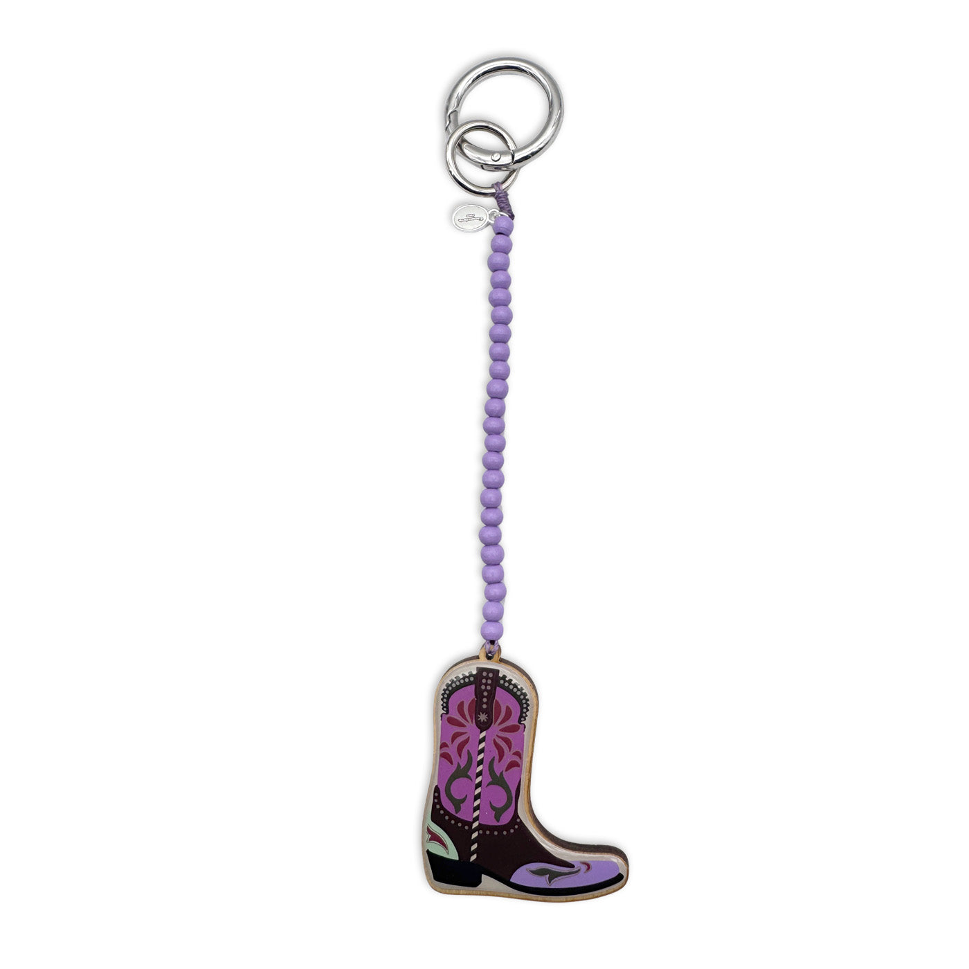 Escapulario Taschenanhänger Cowboystiefel als stylisches Western-Accessoire für Taschen und Handtaschen.