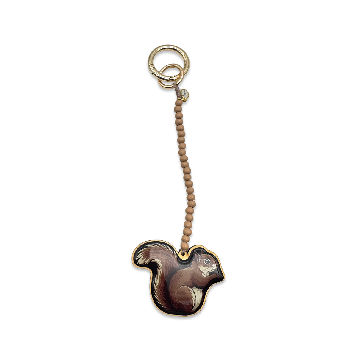 Escapulario Taschenanhänger Eichhörnchen als niedlicher Bagcharm für Taschen und Handtaschen eine tolle Geschenkidee für Damen die Tiere lieben.