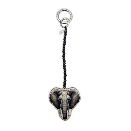 Escapulario Taschenanhänger Elefant als niedliches Accessoire für Taschen und Handtaschen.