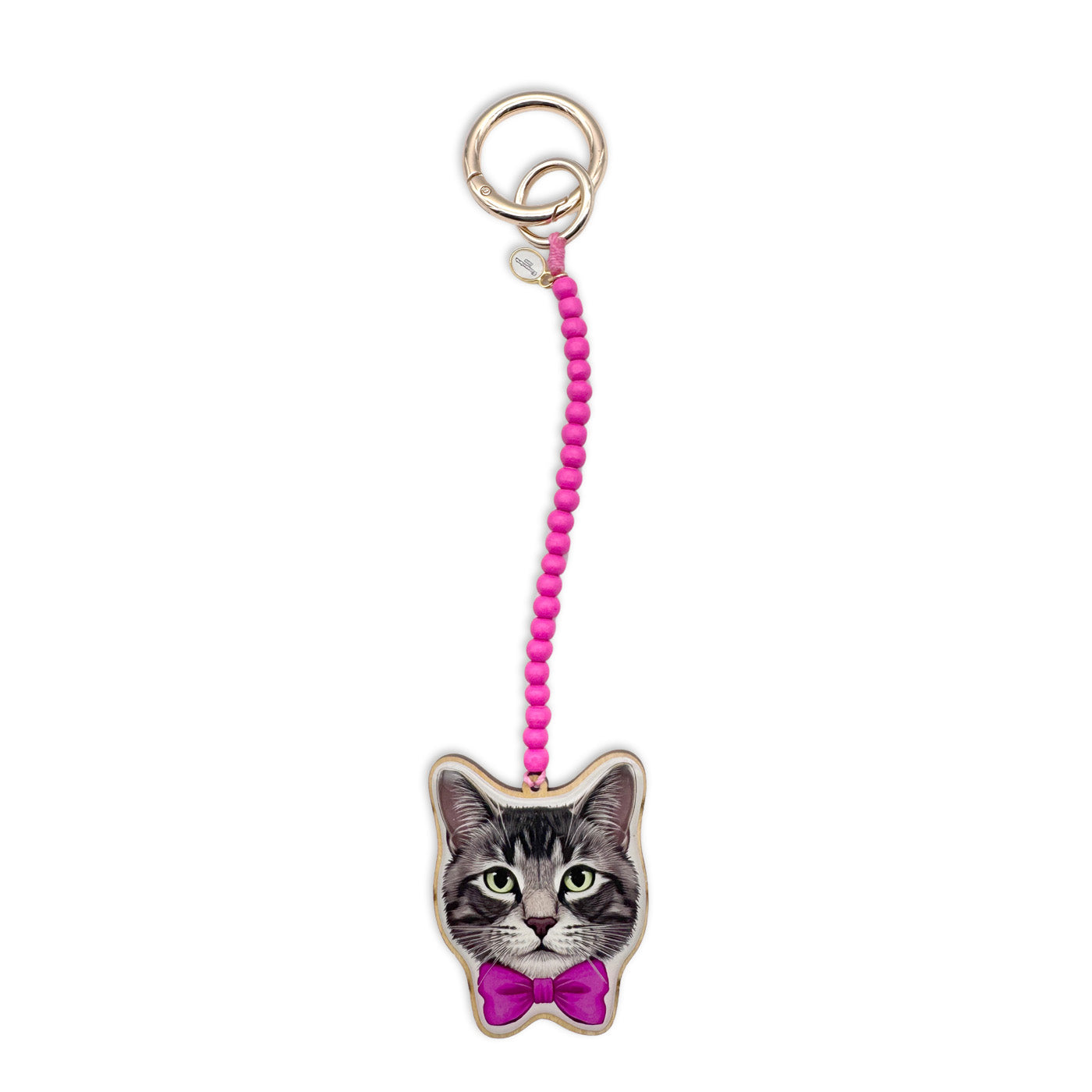 Escapulario Taschenanhänger Katze als verspieltes Accessoire für Taschen und Handtaschen.
