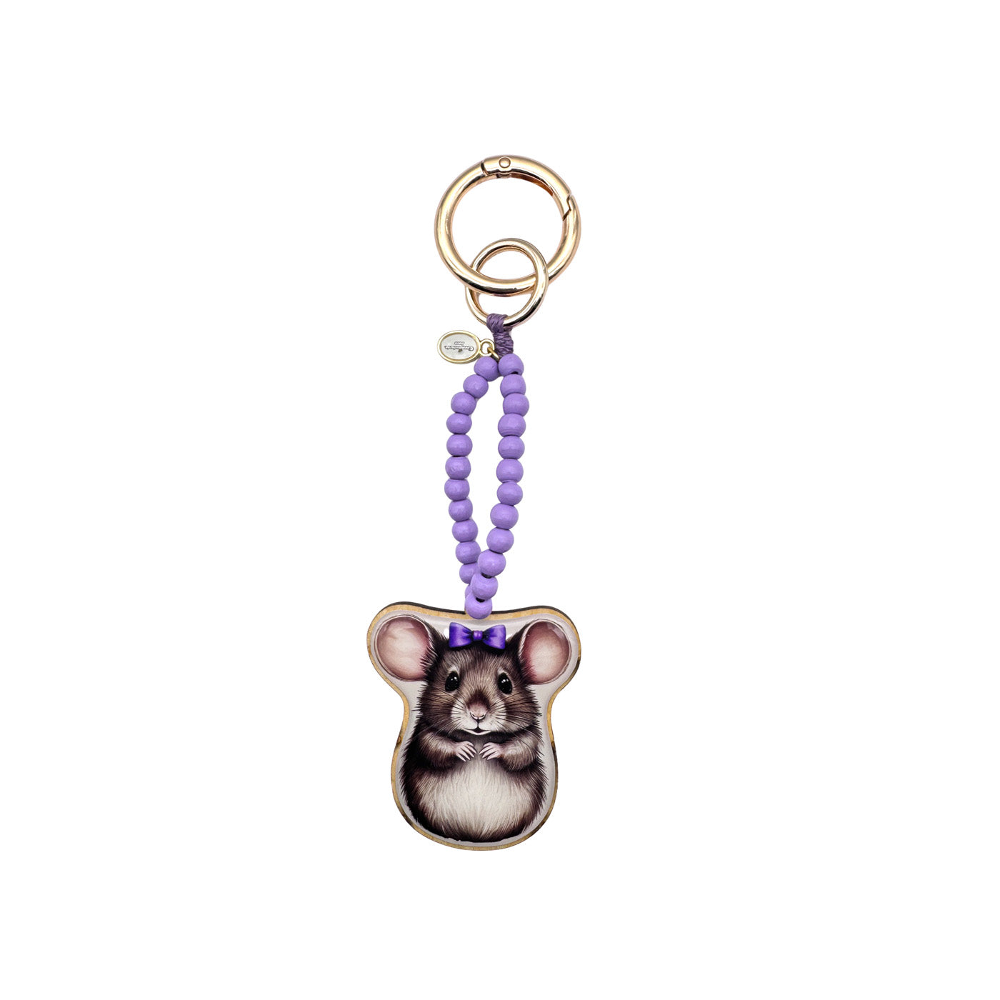 Escapulario Taschenanhänger Maus als niedliches Accessoire für Taschen und Handtaschen.