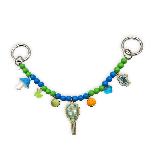 Escapulario Taschenkette Game Set und Charm als sportlich verspielter Bagcharm für Handtaschen und Taschen ein einzigartiges Accessoire für modebewusste Damen.