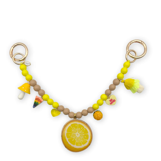 Escapulario Taschenkette Lemon als frische sommerliche Taschenkette für Taschen und Handtaschen ein strahlendes Accessoire für modebewusste Frauen.