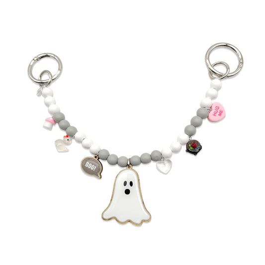 Escapulario Taschenkette MRS BOO als verspielter Charm für Handtaschen und Taschen ein niedliches Accessoire als Geschenk für Damen.