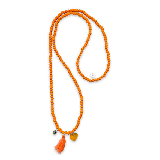 Quastenkette Electric Orange