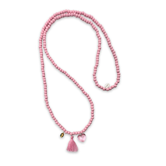 Quastenkette Rosa