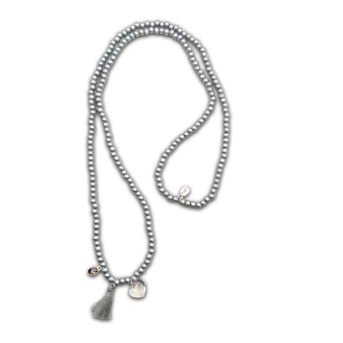 tassel necklace silver